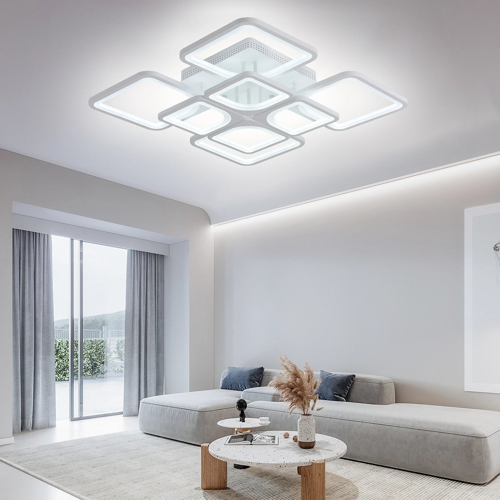 Plafonnier LED moderne pour salon, chambre à coucher, salle à manger, luminaires, lampes décoratives d'intérieur modernes RBFIBRE