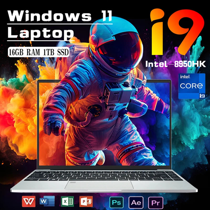 14.1 Pouces Windows 11 i9 Gaming 16GB RAM 1TB 2TB RBFIBRE