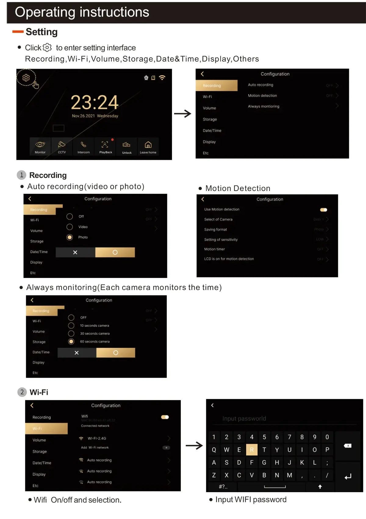 Interphone vidéo sans fil WiFi - RBFIBRE