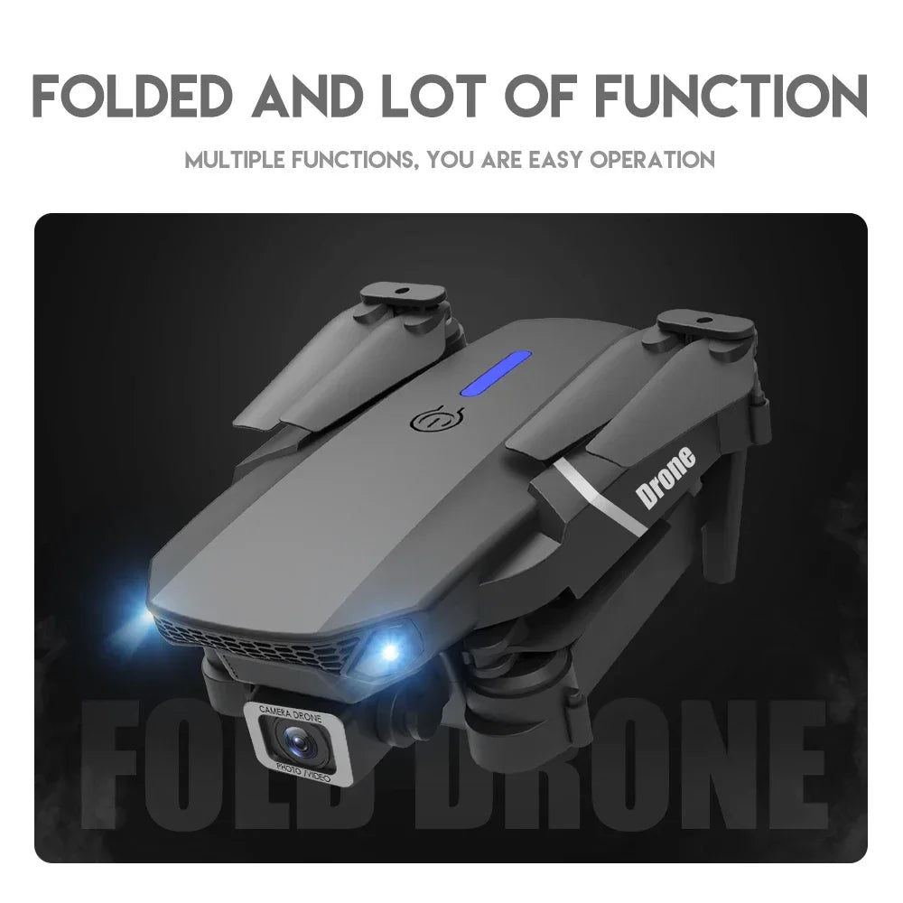 Xiaomi E88Pro RC Drone 4K Professinal With 1080P Wide Angle HD Camera Foldable Helicopter WIFI FPV Height Hold Gift Toy 2024 - RBFIBRE