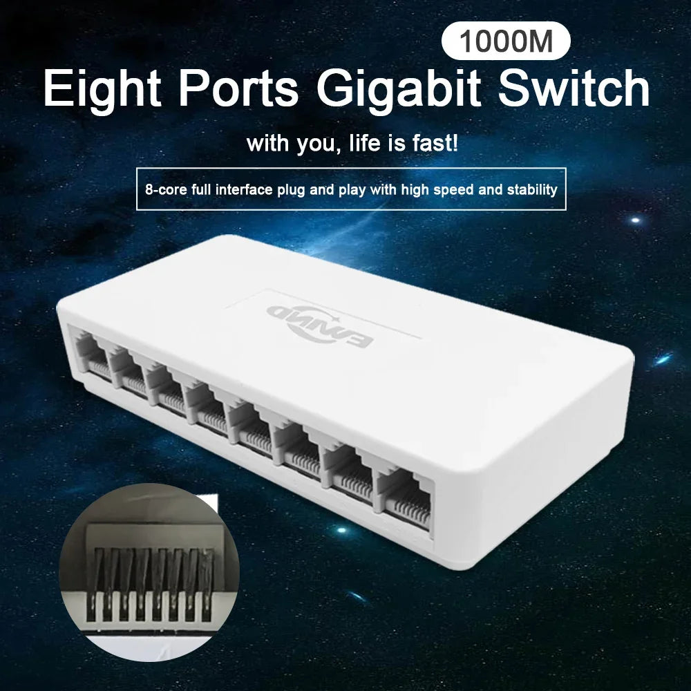 10/100/1000Mbps Ethernet Switch 5/8 Ports RBFIBRE