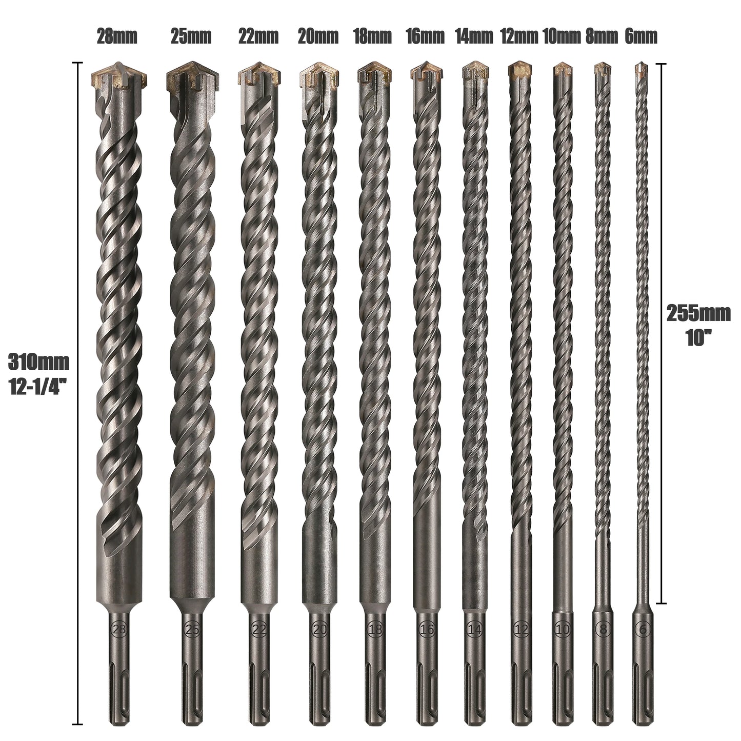 SDS Plus 6-28mm Mèche - RBFIBRE