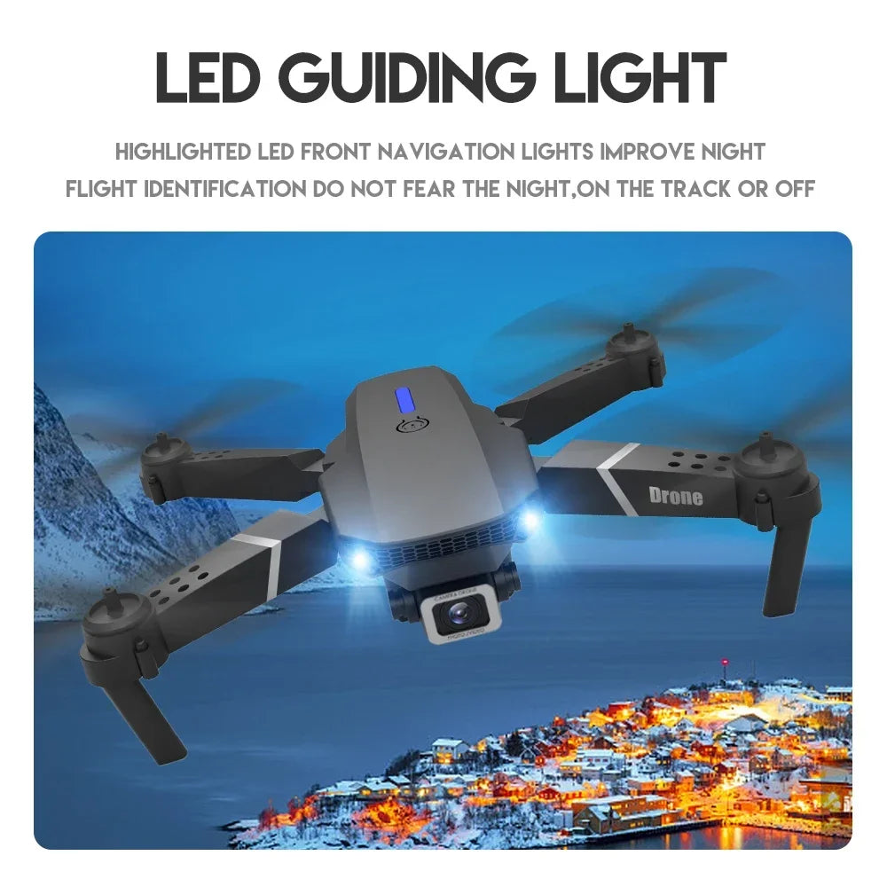 Xiaomi E88Pro RC Drone 4K Professinal With 1080P Wide Angle HD Camera Foldable Helicopter WIFI FPV Height Hold Gift Toy 2024 - RBFIBRE