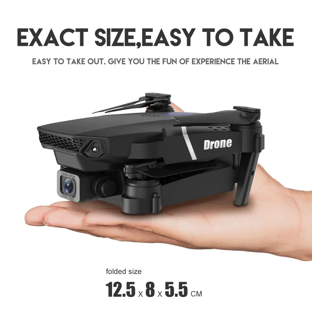 Xiaomi E88Pro RC Drone 4K Professinal With 1080P Wide Angle HD Camera Foldable Helicopter WIFI FPV Height Hold Gift Toy 2024 - RBFIBRE