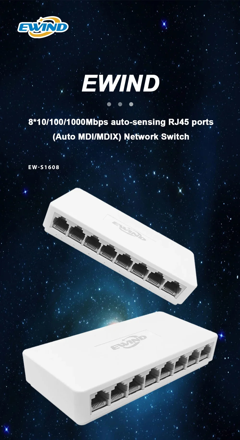 10/100/1000Mbps Ethernet Switch 5/8 Ports RBFIBRE