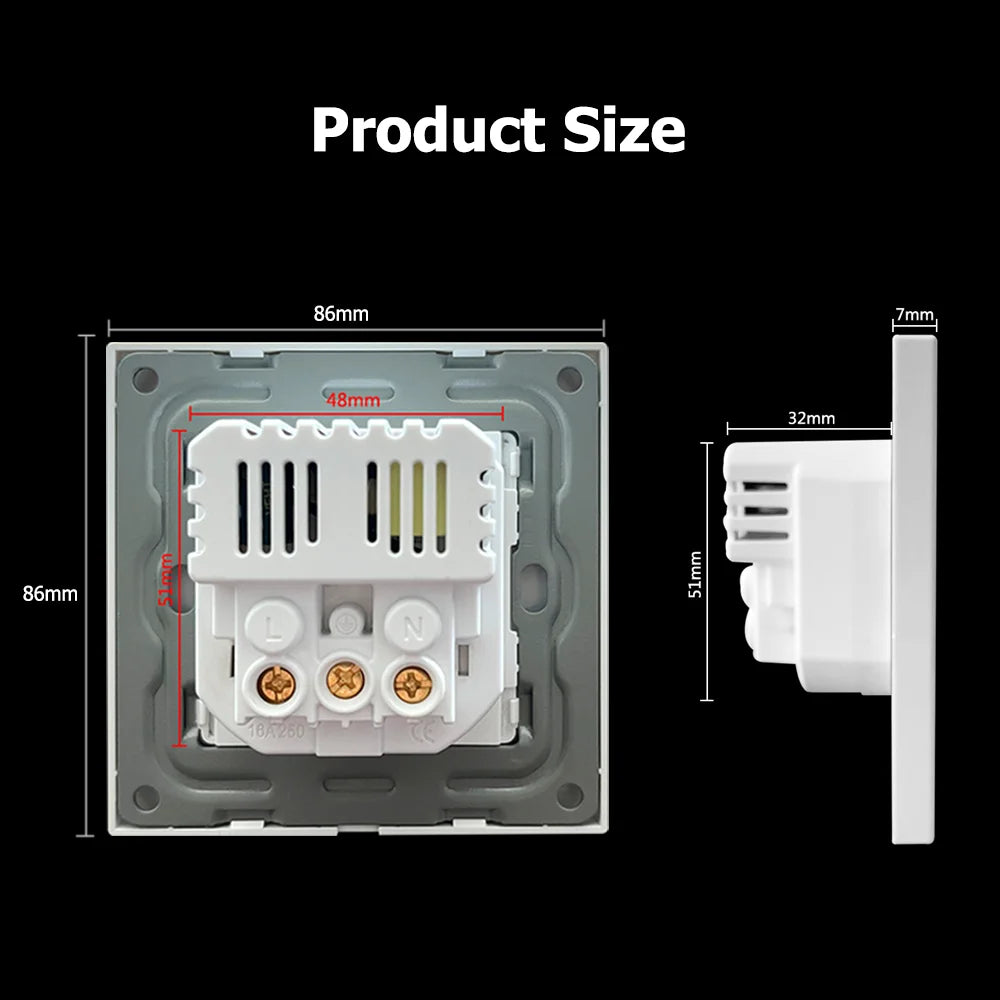 prise de courant ue avec chargement de Type C pour la maison, 5V, 2a, Port de charge Intelligent RBFIBRE