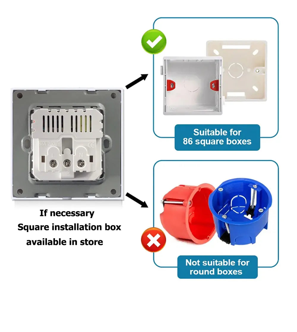 prise de courant ue avec chargement de Type C pour la maison, 5V, 2a, Port de charge Intelligent RBFIBRE