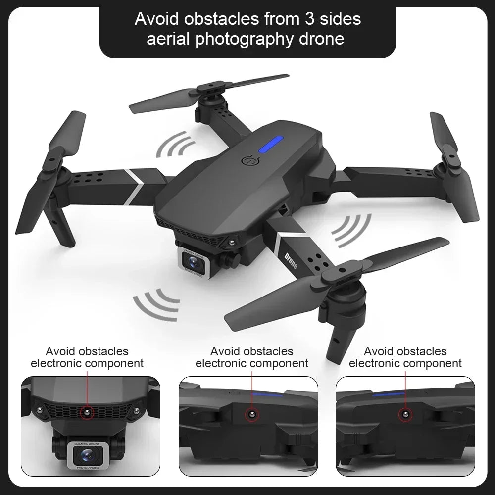 Xiaomi E88Pro RC Drone 4K Professinal With 1080P Wide Angle HD Camera Foldable Helicopter WIFI FPV Height Hold Gift Toy 2024 - RBFIBRE