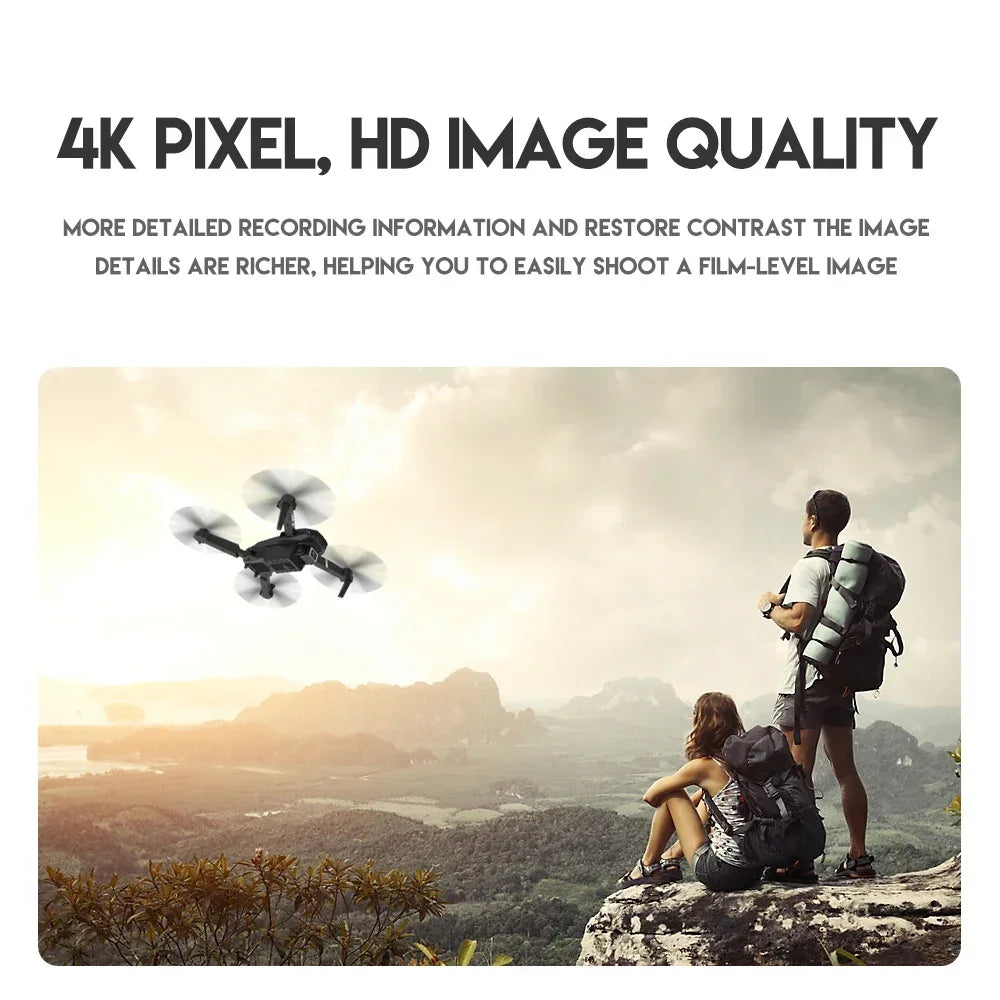 Xiaomi E88Pro RC Drone 4K Professinal With 1080P Wide Angle HD Camera Foldable Helicopter WIFI FPV Height Hold Gift Toy 2024 - RBFIBRE