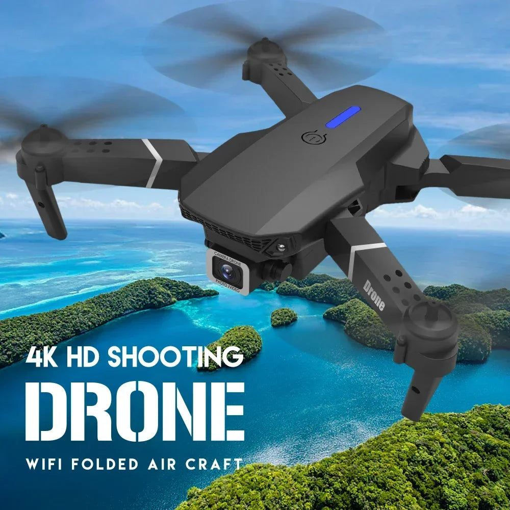 Xiaomi E88Pro RC Drone 4K Professinal With 1080P Wide Angle HD Camera Foldable Helicopter WIFI FPV Height Hold Gift Toy 2024 - RBFIBRE